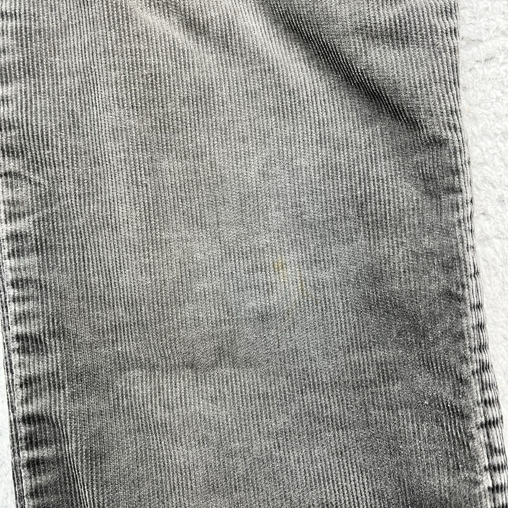Levi's 519 Corduroy Pants Mens 31x33 Gray Vintage 80s White Tab Academia USA - Picture 10 of 10